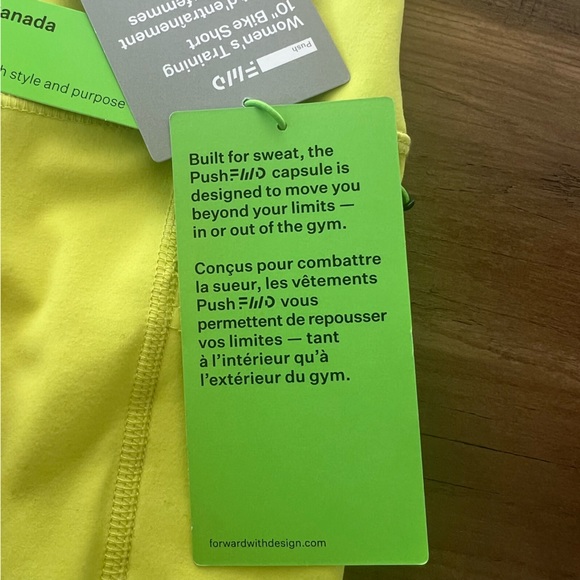 FWD Women’s Training 10” Bike Shorts - colour Limeade - size Medium - Picture 6 of 8